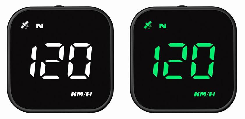 hud head up display mini G4 barvy evtech_cz